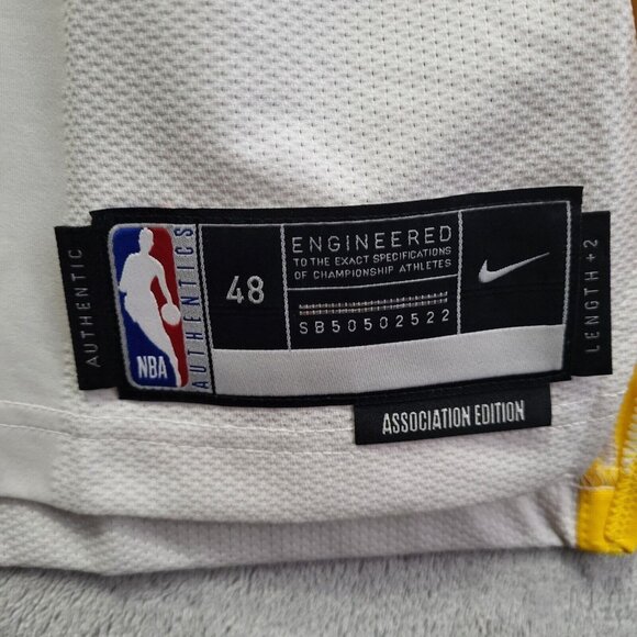 Nike Golden State Warriors Jordan Poole Association Edition Jersey 48 MSRP $200 - Picture 7 of 9